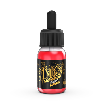 AK Interactive The INKS Fluor Red