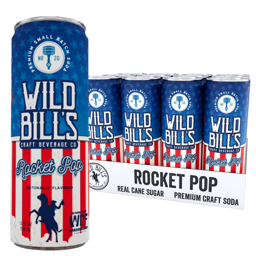 Rocket Pop - Premium Cane Sugar Soda, Cans