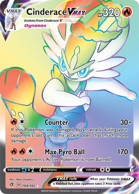 Cinderace VMAX (Secret) (194/192) (SWSH02)