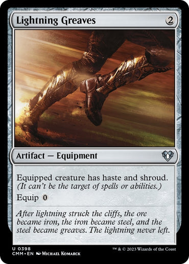 Lightning Greaves (398) (CMM)