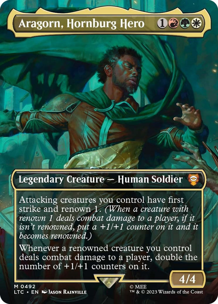 Aragorn, Hornburg Hero (Borderless) (492) (LTC)