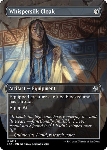 Whispersilk Cloak (Borderless) (119) (LCC)