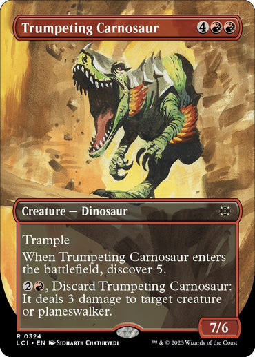 Trumpeting Carnosaur (Borderless) (324) (LCI)
