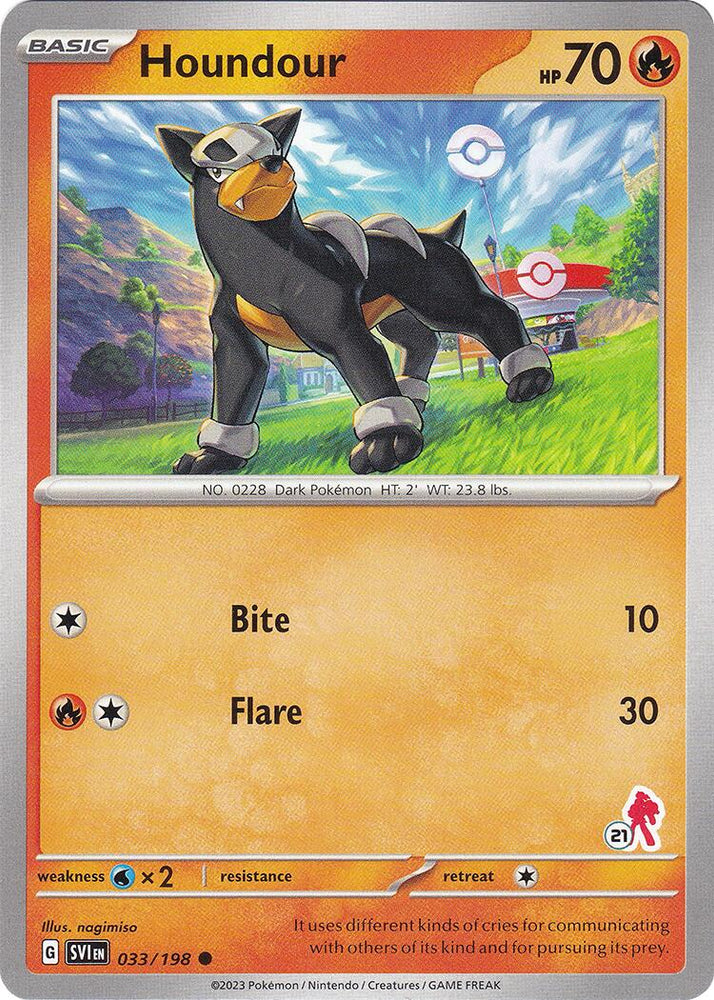 Houndour (033/198) (Armarouge Stamp #21) [Battle Academy 2024]