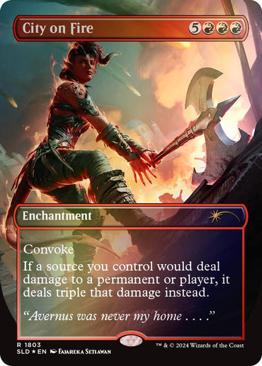 City on Fire (Rainbow Foil) (1803) (SLD)