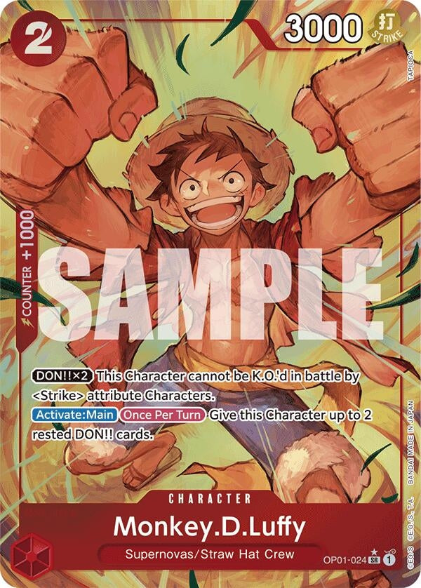 Monkey.D.Luffy (OP01-024) (Alternate Art) (OP01-024) (PRB-01)
