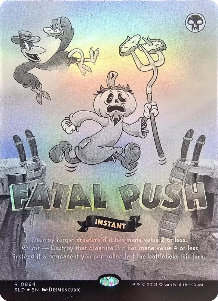 Fatal Push (0884) (Black & White Foil) (884) (SLD)