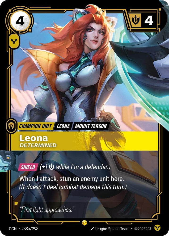 Leona, Determined (Alternate Art) (238a/298) (OGN)