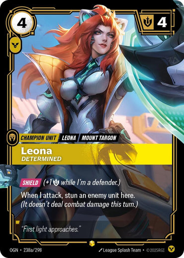 Leona, Determined (Alternate Art) (238a/298) (OGN)