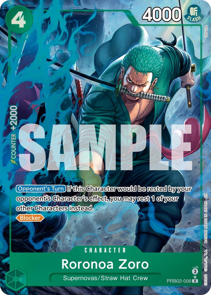 Roronoa Zoro - PRB02-006 (Alternate Art) (PRB02-006) (PRB-02)