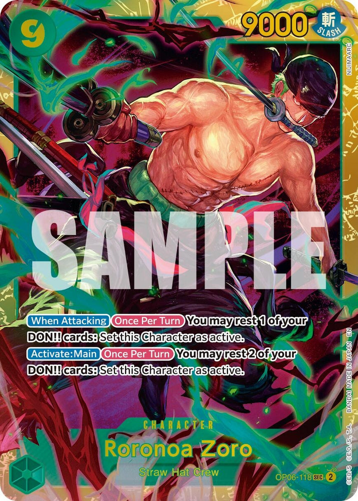 Roronoa Zoro - OP06-118 (Reprint) (OP06-118) (PRB-02)