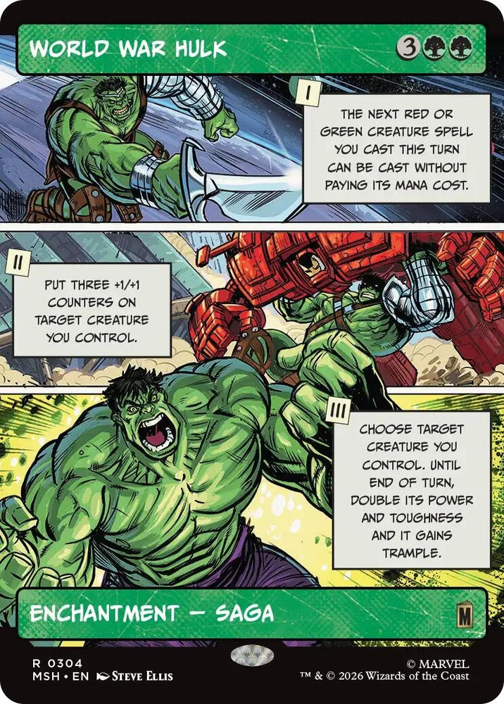 World War Hulk (Borderless) (304) (MSH)