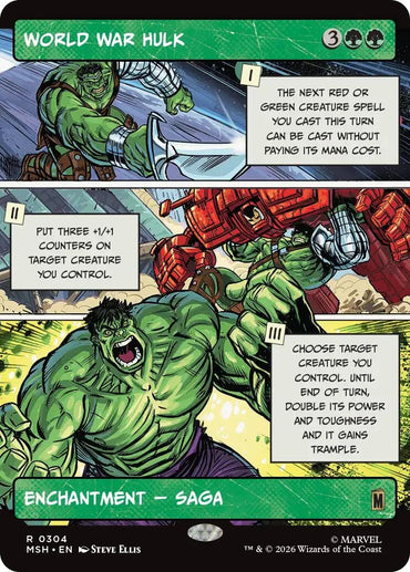 World War Hulk (Borderless) (304) (MSH)