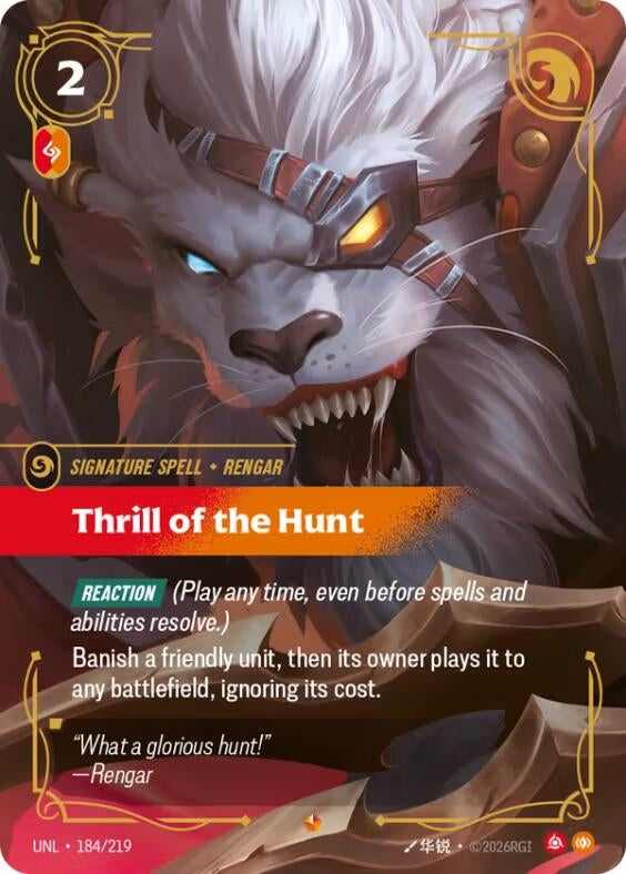 Thrill of the Hunt (184/219) (UNL)