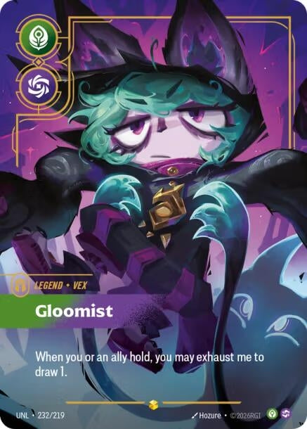 Vex - Gloomist (Overnumbered) (232/219) (UNL)