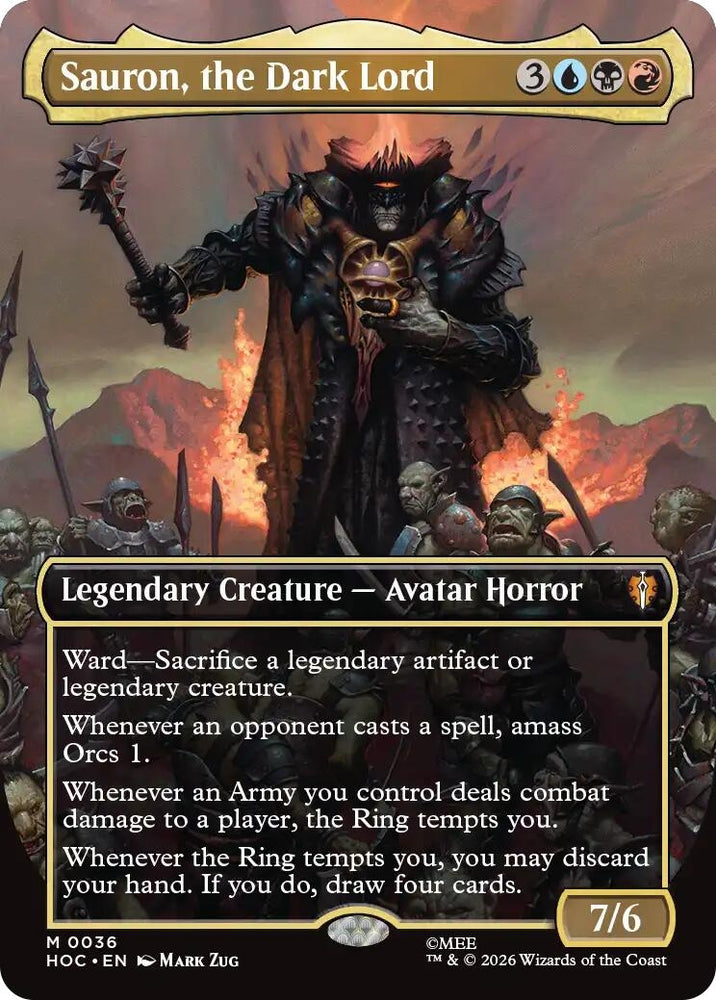 Sauron, the Dark Lord (Borderless) (36) (HOC)