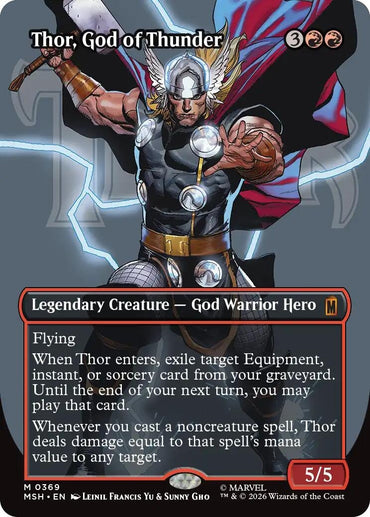 Thor, God of Thunder (Borderless) (0369) (369) (MSH)