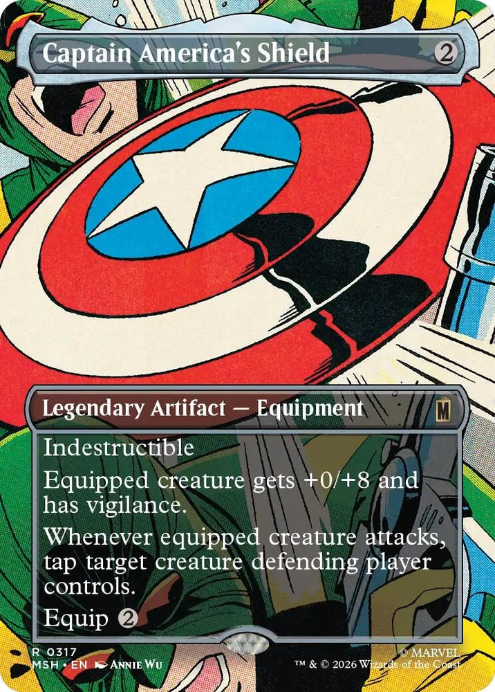 Captain America's Shield (Borderless) (0317) (317) (MSH)
