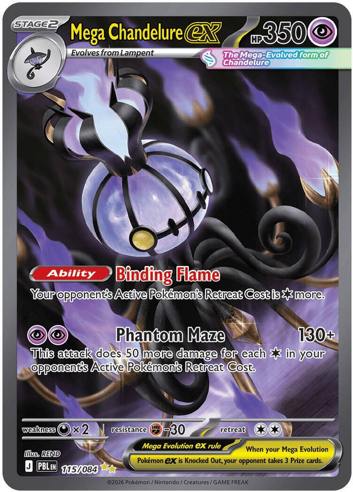 Mega Chandelure ex (115/084) (PBL)