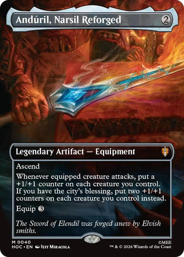 Anduril, Narsil Reforged (Borderless) (40) (HOC)