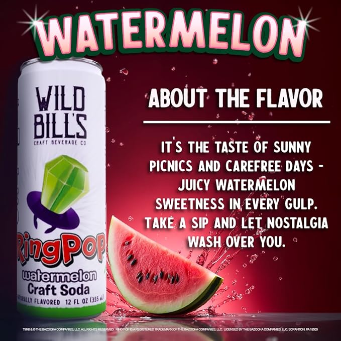 Wild Bill’s Watermelon  Soft Drink
