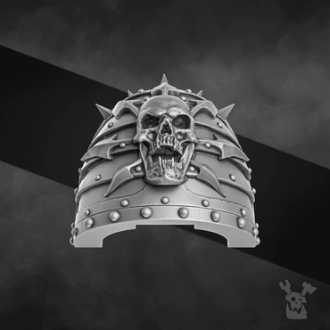CW "Skull with Spikes" Shoulder Pads