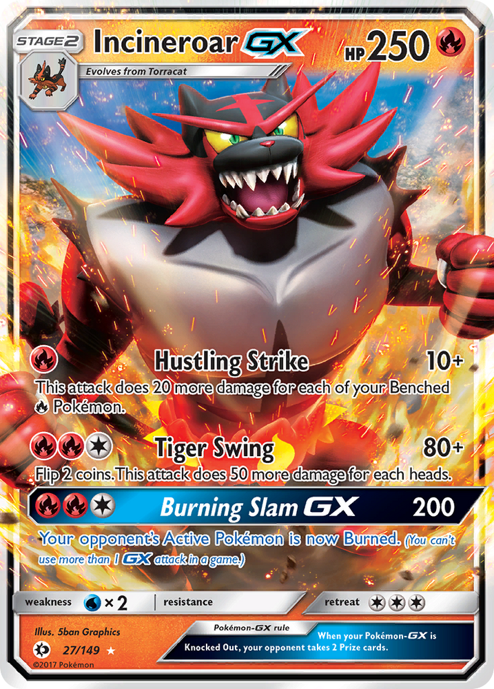 Incineroar GX (27/149) [Sun & Moon: Base Set]