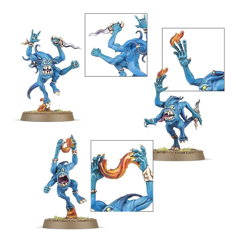 Disciples of Tzeentch: Blue Horrors and Brimstone Horrors