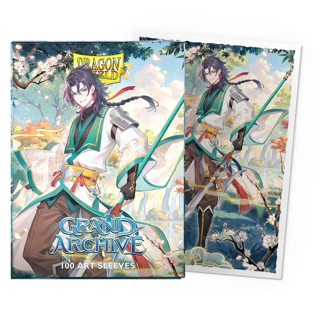 Dragon Shield  Sleeves: Standard- Matte 'Grand  Archive' Jin, Fate Defiant