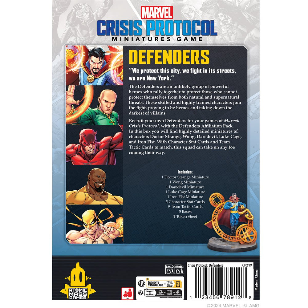 Marvel: Crisis  Protocol -  Defenders  Affiliation Pack