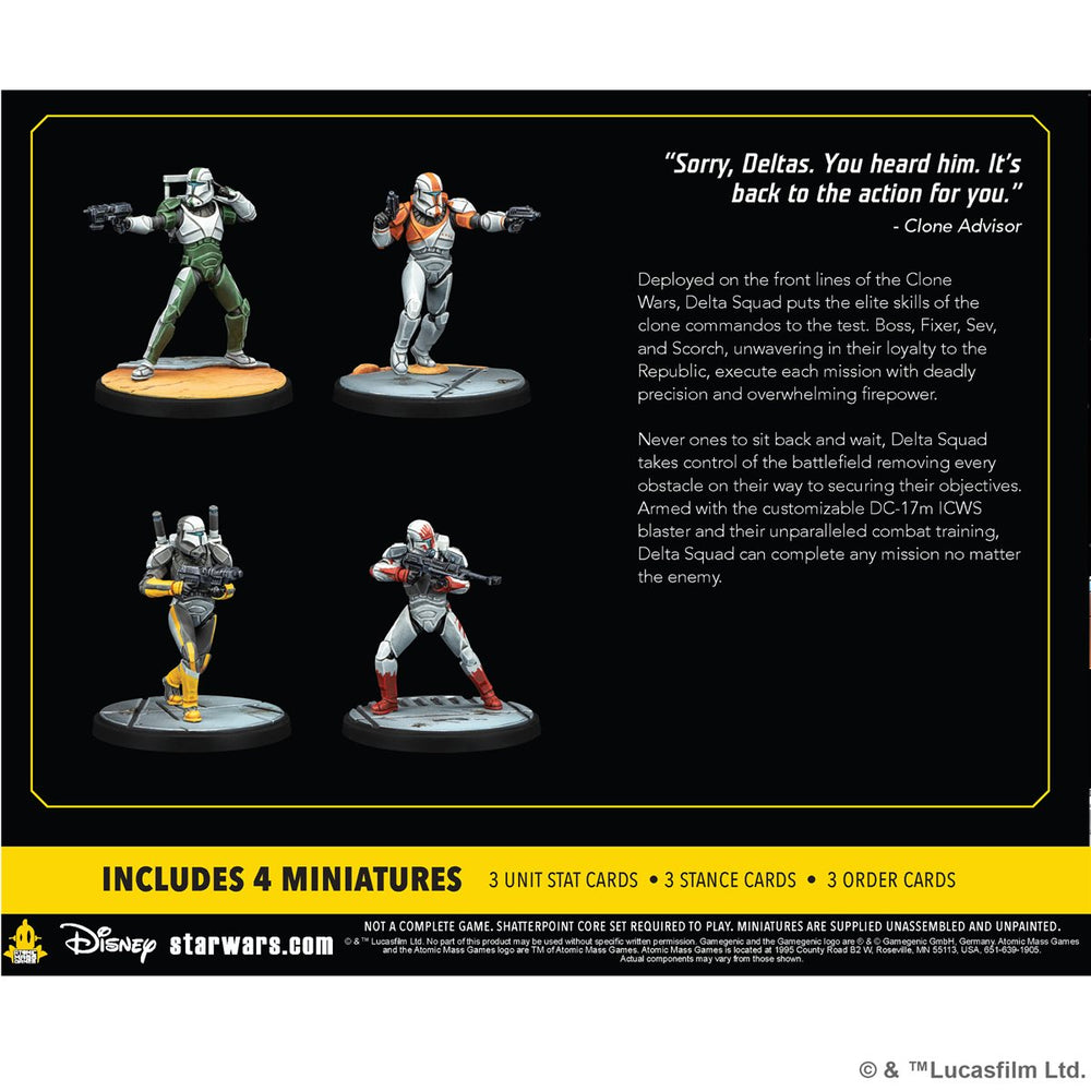 Star Wars: Shatterpoint: Delta Squad, Form Up