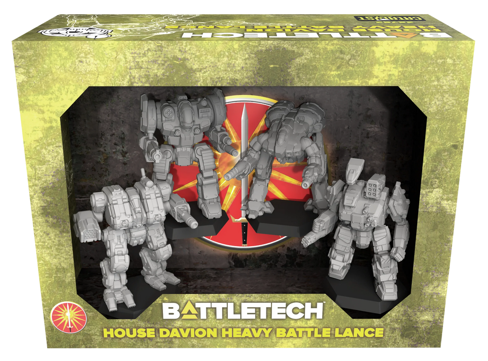 BattleTech: Miniature  Force Pack- House Davion Heavy  Battle Lance