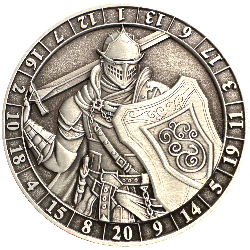 Dice Coin d20 Paladin