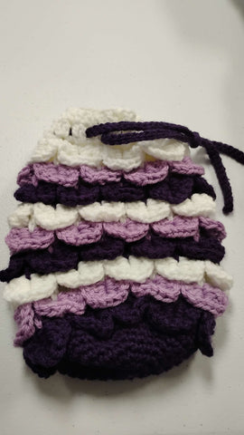 M white&purple Dragon bag