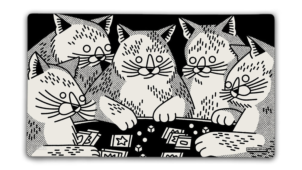 Cat Game Night Playmat