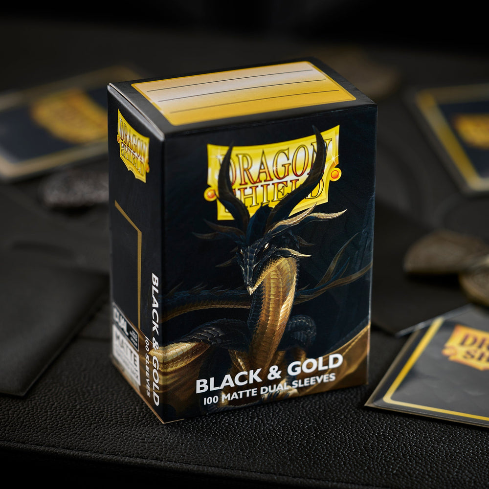 Dragon Shield Standard Dual Matte - Black & Gold