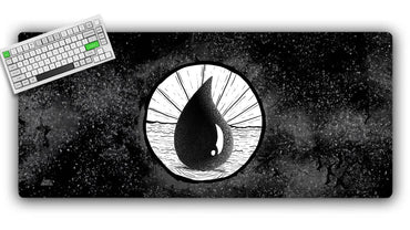 Mono Blue BW Gaming Mat