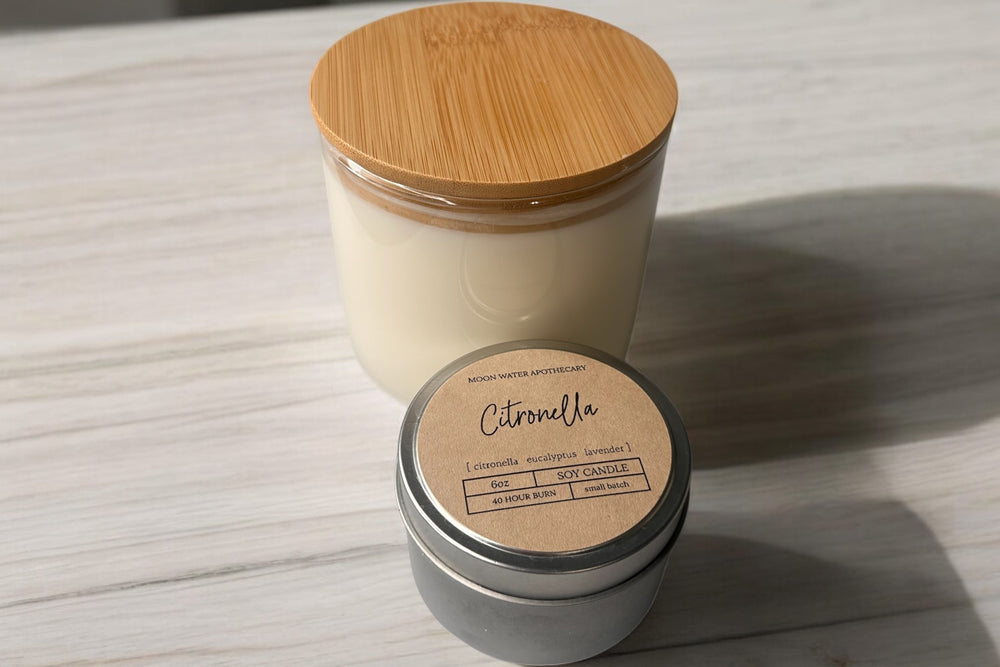 Citronella Candle – 16 oz 3-Wick Outdoor Mosquito Repellent with Essential Oils
