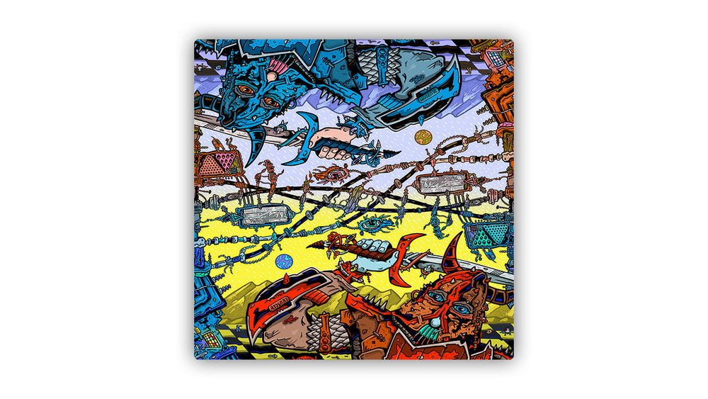 Red vs. Blue Umbilical Brambles 2 Player Cloth Playmat