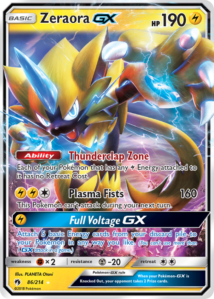 Zeraora GX (86/214) [Sun & Moon: Lost Thunder]