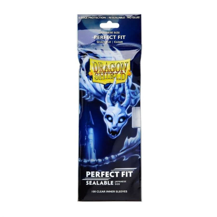 Dragon Shield: Perfect Fit - Clear Japanese Sealable (100ct)