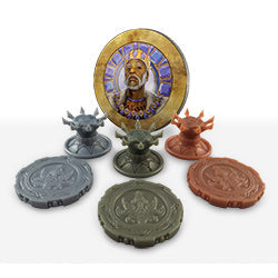 Metallic Plastic Coins & Crowns Set (Cursed Court)