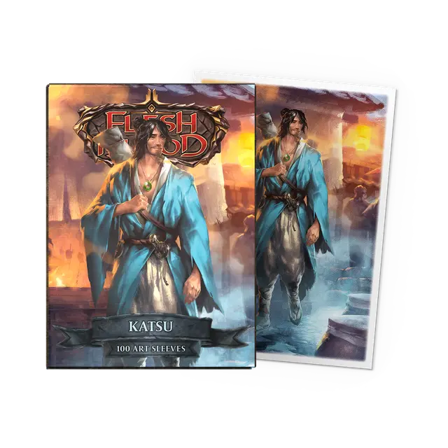 Dragon Shield  Sleeves: Standard- Matte 'Flesh  & Blood Katsu' Art, Limited  Edition