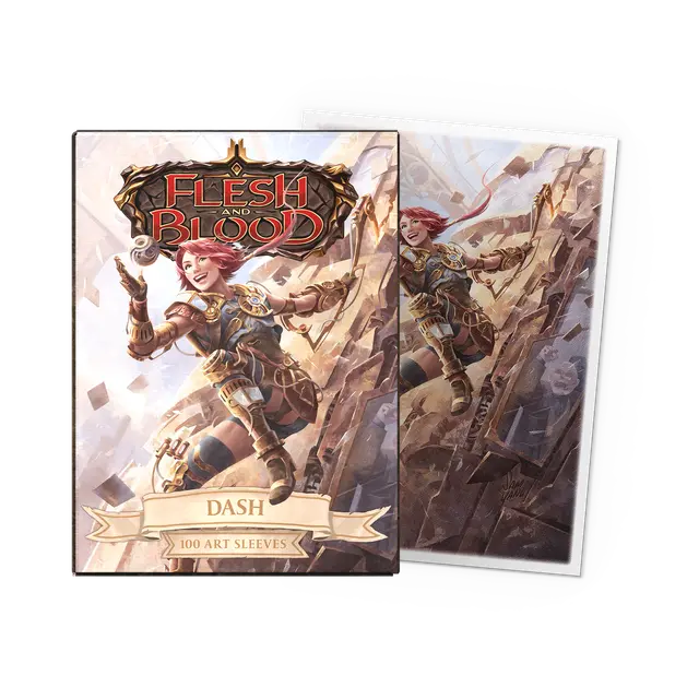 Dragon Shield  Sleeves: Standard- Matte 'Flesh  & Blood Dash' Art, Limited Edition