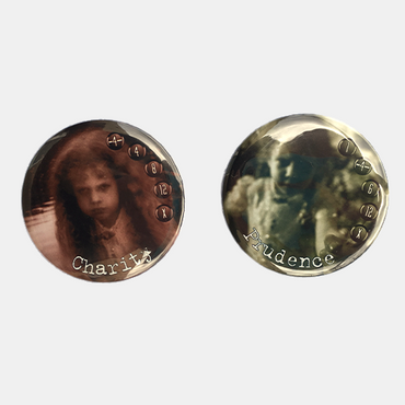 Prudence & Charity (Lunch Money Button Men)