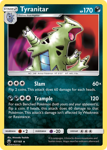 Tyranitar (87/168) [Sun & Moon: Celestial Storm]