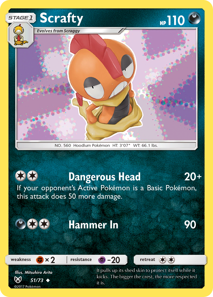 Scrafty (51/73) [Sun & Moon: Shining Legends]