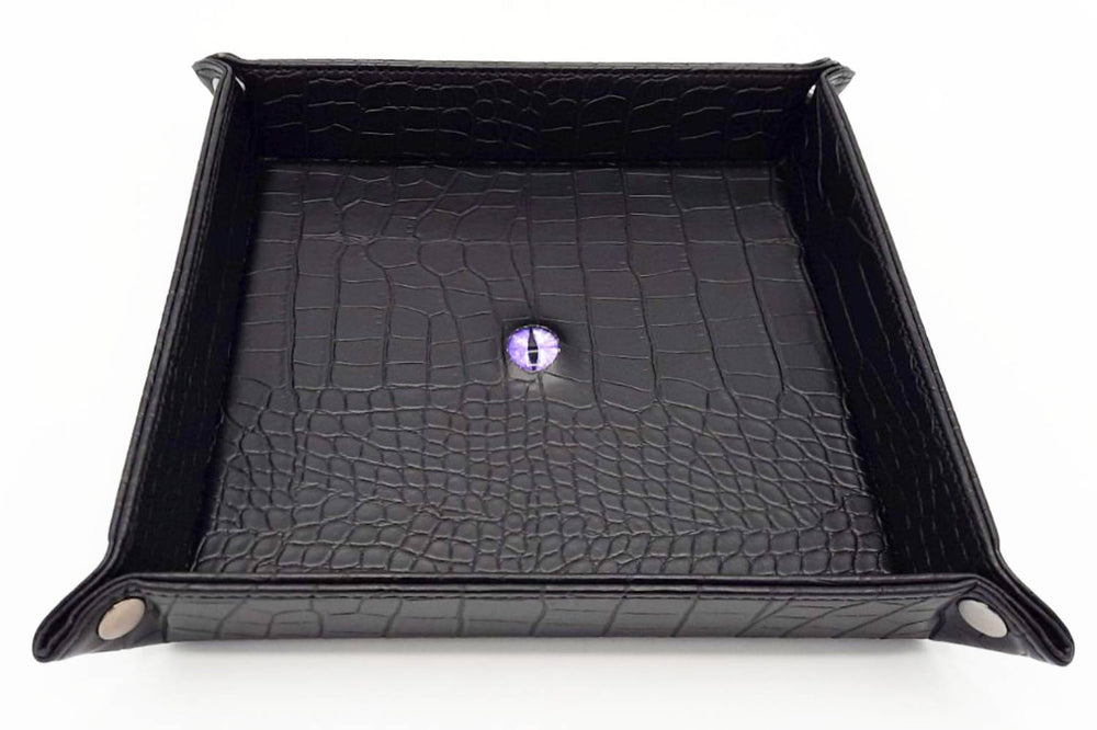 Old School Dice: Dragon Eye Rolling Tray - Black Dragon
