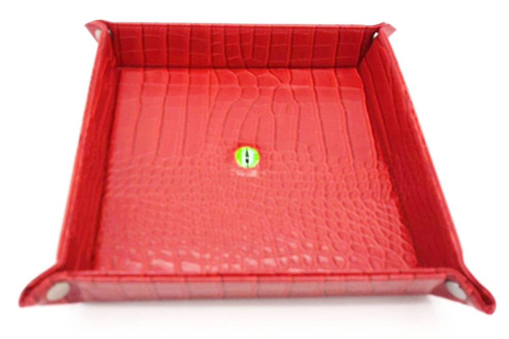 Old School Dice: Dragon Eye Rolling Tray - Red Dragon