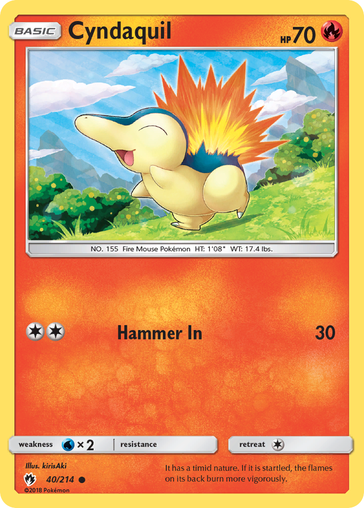 Cyndaquil (40/214) [Sun & Moon: Lost Thunder]